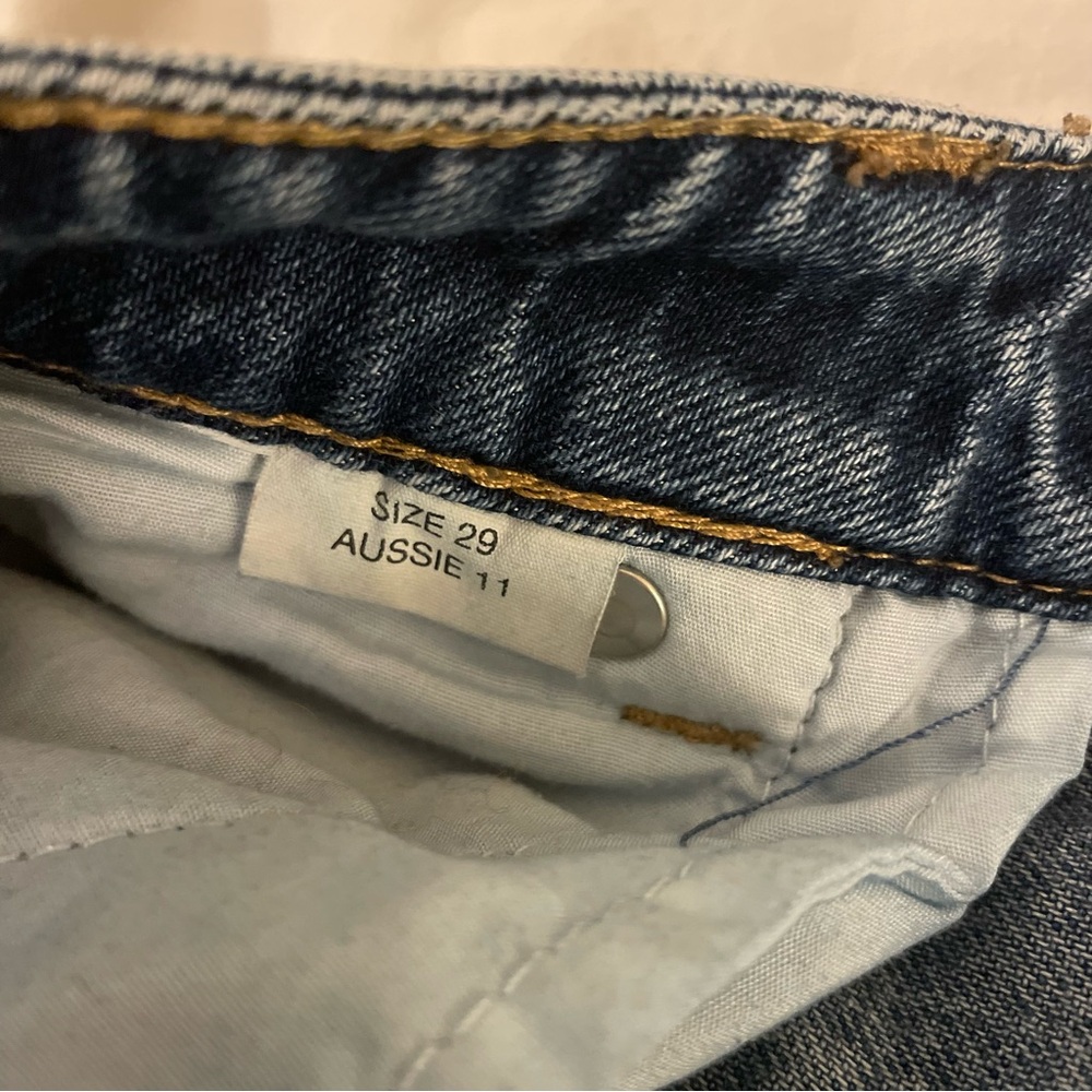 ROLLA'S Wide Leg High Rise Blue Jeans - Picture 8 of 8